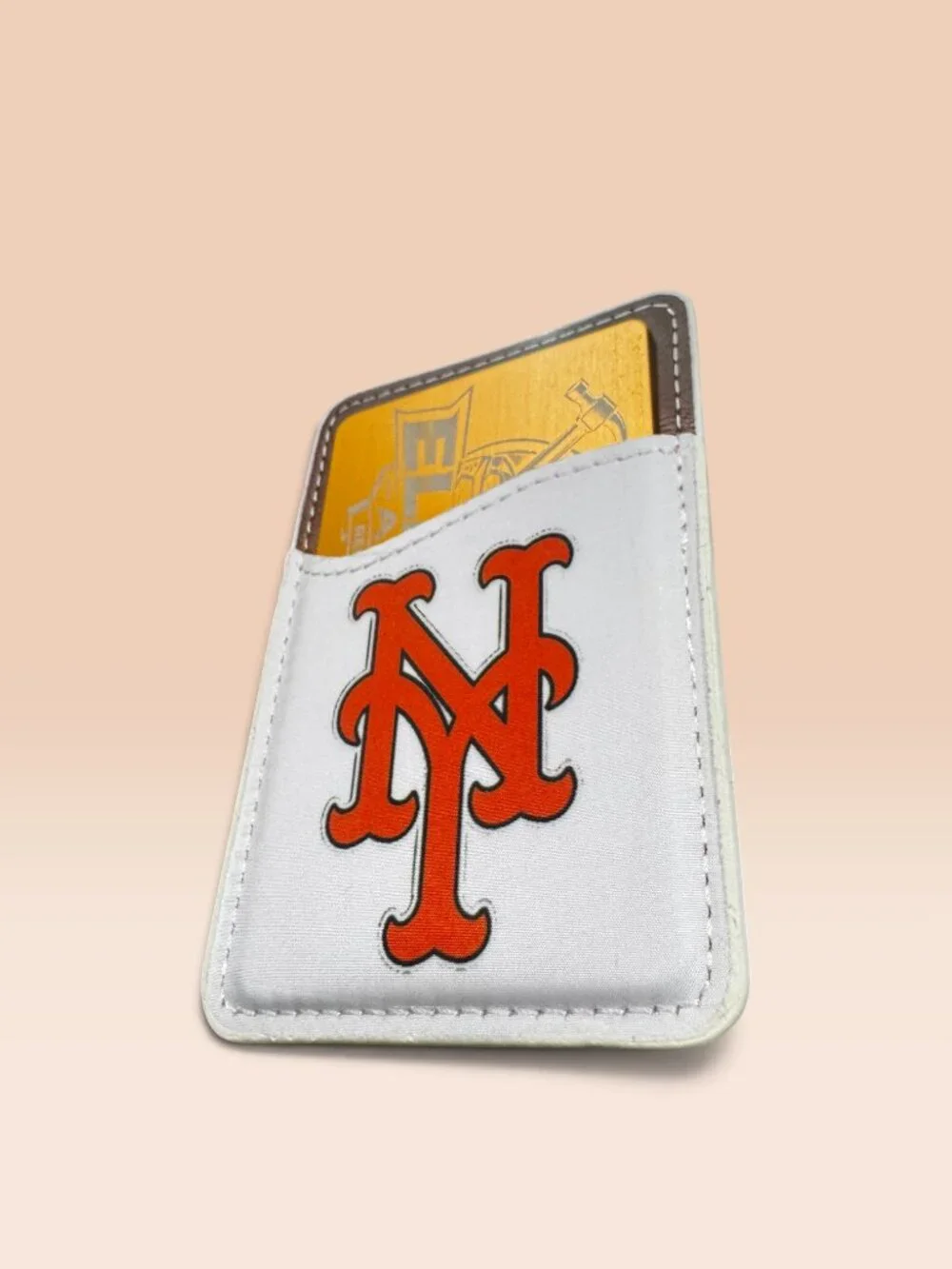 New York Mets Phone Wallet, Stick-On Card Holder for Smartphones